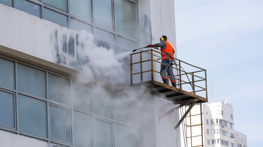 Nettoyage de façade : les différences entre aérogommage et hydrogommage